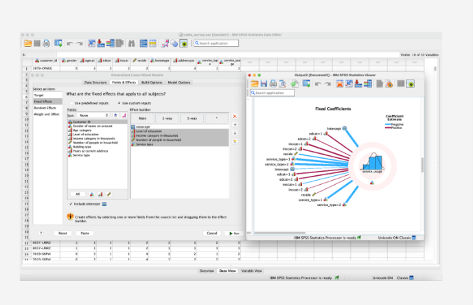 interfaz SPSS