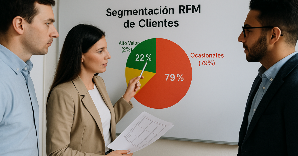Aplicación del RFM segmentación (Caso práctico con base descargable en excel)